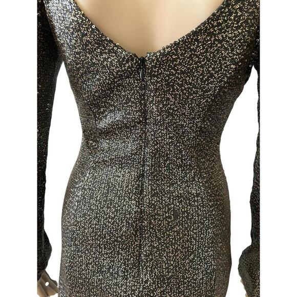 Glamorous Long Sleeve Sequined Dress - Picture 3 of 7